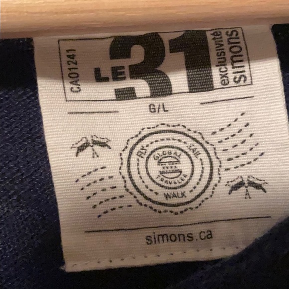 Le 31 by Simons long sleeves blue shirt - Picture 2 of 6